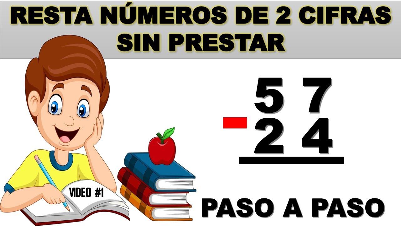 RESTA DE NÚMEROS DE DOS 2 CIFRAS SIN PRESTAR PARA NIÑOS DE PRIMARIA смотреть онлайн