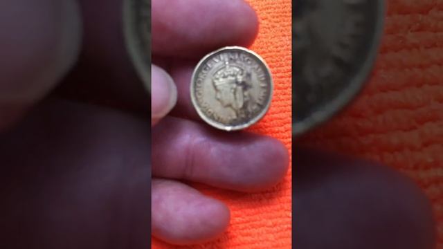 Coin 25 Cents CEYLON. 1943 смотреть онлайн