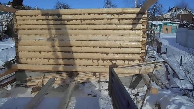 Установка последнего венца сруба бани смотреть онлайн
