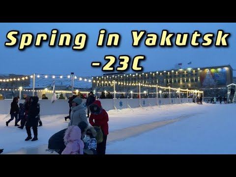 Весенний Якутск, 2021. Площадь Ленина. смотреть онлайн