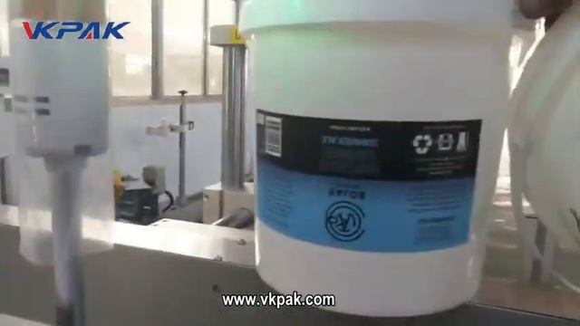 автоматический этикетировщик 20L автоматический большой ведро наклейки этикетки машина