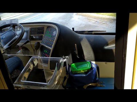 Троллейбус Trolza Megapolis в Чебоксарах. В салоне автономки.