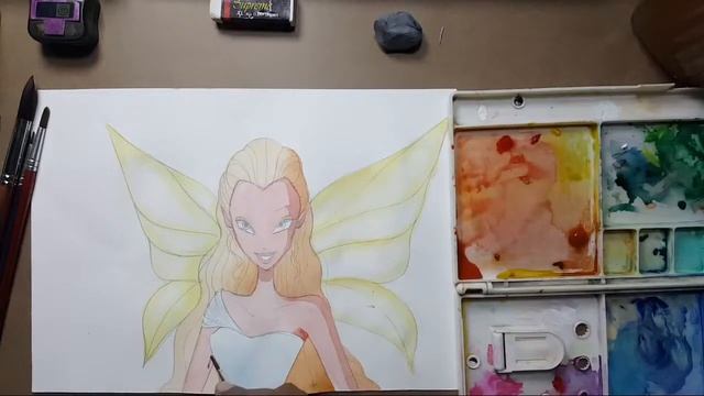 🔴LIVE DRAWING - How To Draw Queen Tinkerbell Villain From Winx Club