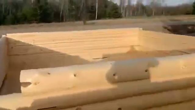 Производство сруба дома 6 на 9 в лапу полулафет смотреть онлайн