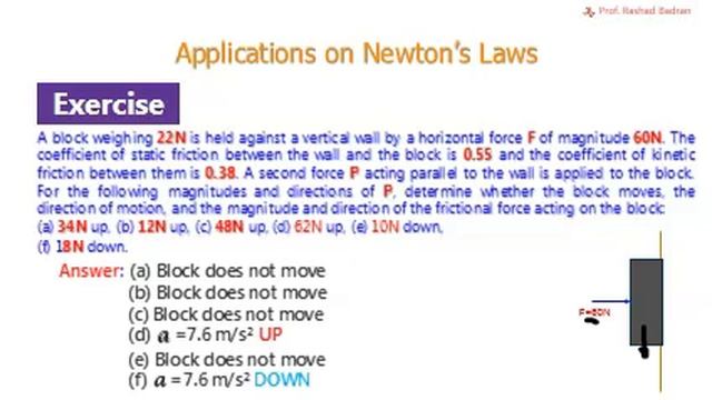 Newton Laws P#11 Five Problems as an Applications on Newton's Laws Physics 101 смотреть онлайн
