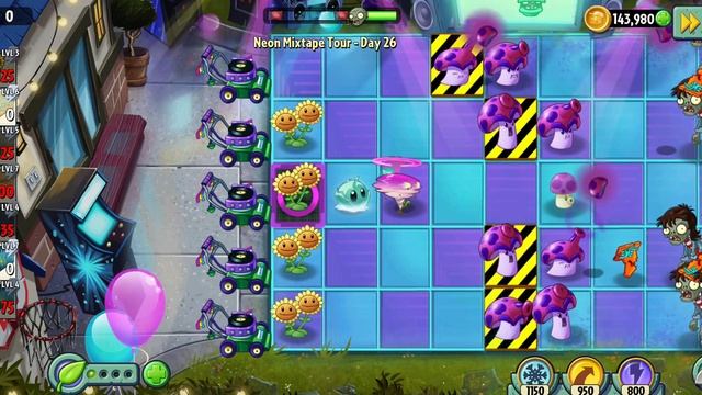 PvZ 2 Neon Mixtape Tour - Day 26 (Easy Win) смотреть онлайн