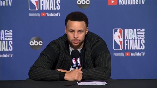 Steph Curry Game 1 postgame: Pascal Siakam, shaking off the rust, & more | 2019 NBA Finals смотреть онлайн
