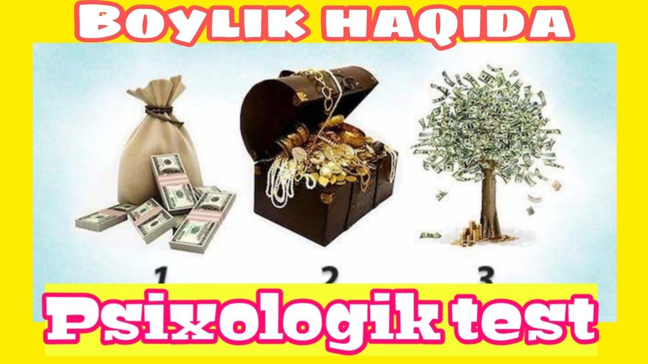 Boylik Haqida. Daromadlar.Psixologik Testlar. Psixologiya. Apelsin. Bilib Oling. Psixolog.2021