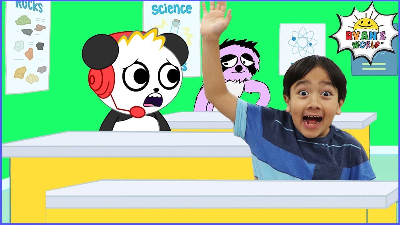 Ryan and Combo Go to SCHOOL and Make Friends!! смотреть онлайн