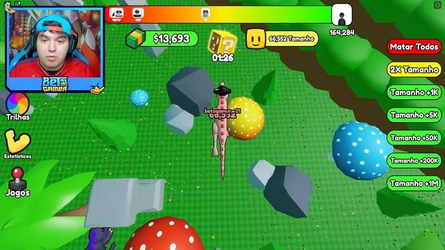 Gastei 10.000 ROBUX pra Virar O MAIOR DINOSSAURO e COMER meu AMIGO no Roblox!! смотреть онлайн