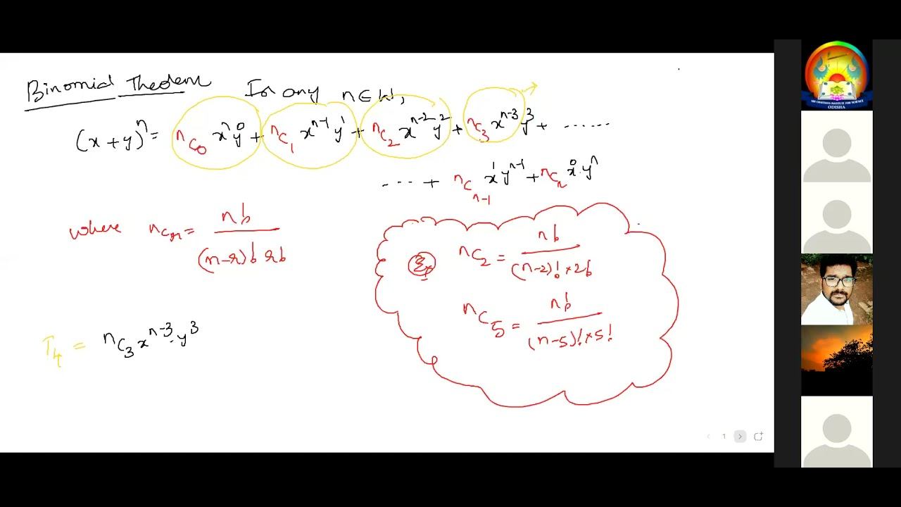 Mathematics- Binomial Theorem by Dr. P. Rajesh Kumar 28/5/2021 смотреть онлайн