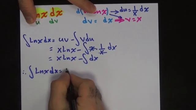 Integral of lnx dx by parts and addinig , subtracting/التكامل بالتجزئة وكذلك بطريقة اضافة وطرح смотреть онлайн
