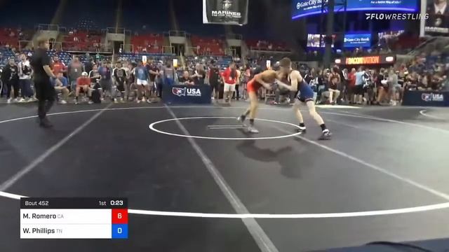100 Lbs Round Of 64 - Michael Romero, California Vs William Phillips, Tennessee C163 смотреть онлайн