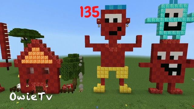 Numberblocks Minecraft COUNTING BY 15s Learn to Count| SKIP COUNTING BY 15s |COUNTING AND MATH SON смотреть онлайн
