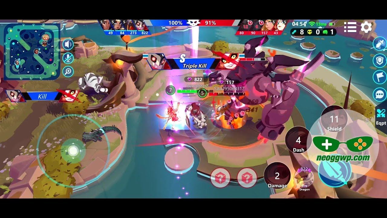 Shining Arena (Close Beta Test) (Android iOS APK) - MOBA Gameplay смотреть онлайн