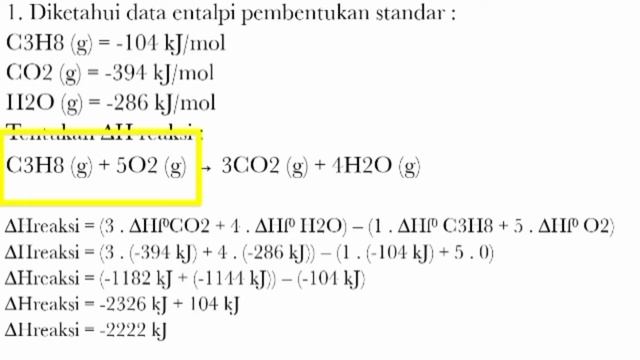 Menghitung perubahan Entalpi berdasarkan ENTALPI PEMBENTUKAN STANDAR‼️Materi,Contoh soal Pembahasan смотреть онлайн