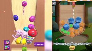Blob Merge 3d ( Rainbow 🌈) vs laser bubbles - 2048 ball Gameplay New part #11