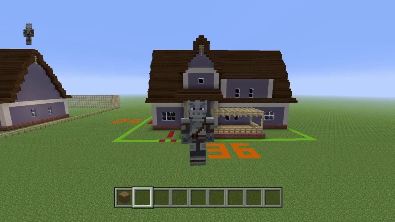 Minecraft Tutorial: How To Make Hello Neighbor Act 1 House Part 1! смотреть онлайн