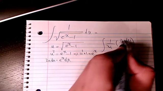 How to solve integration of 1/sqrt(e^x-1), indefinite integral, integration by substitution calculu смотреть онлайн