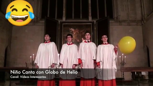 monaguillo canta con helio смотреть онлайн