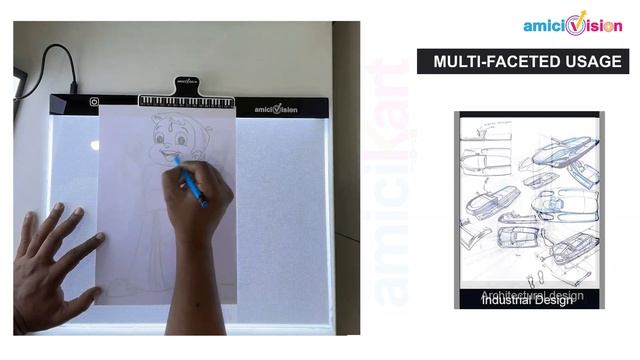 LED DRAWING BOARD | A3 Size Tracing Lighted Board for Calligraphy and Sketching | amicikart.com смотреть онлайн
