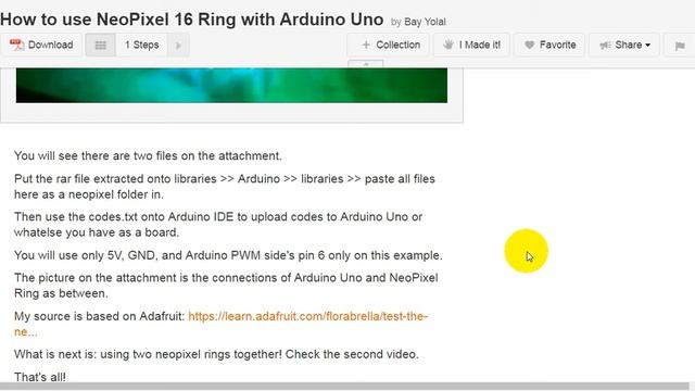 How to use NeoPixel 16 Ring with Arduino Uno смотреть онлайн