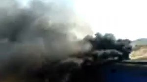 Трогание тепловоза 2ТЭ10М под уклон, с гружённым составомl.