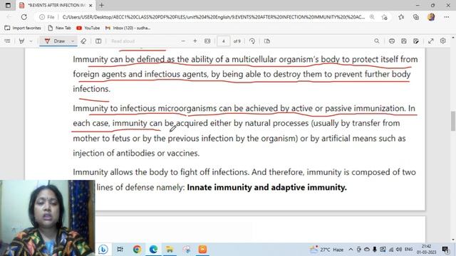 #EVENTSAFTERINFECTION#IMMUNITY(#ACTIVEVRS#PASSIVE)#UNIT4, AECC1EVS & DM.#1STSEM B.A.,B.COM AND B.SC смотреть онлайн