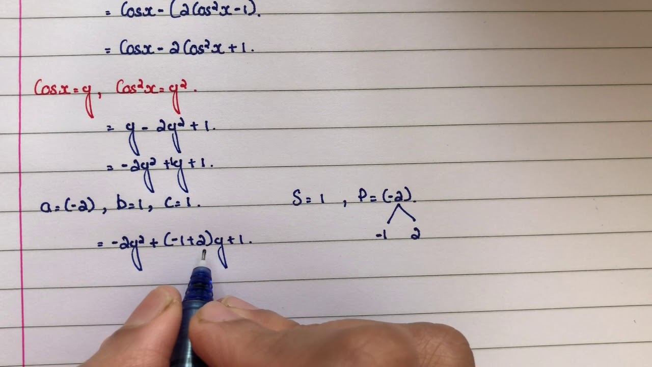 CLASS 12 | Integral of cos x - cos 2x/1-cosx dx | in malayalam | смотреть онлайн