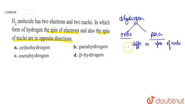 `H_2` molecule has two electrons and two nuclei. In which form of hydrogen смотреть онлайн