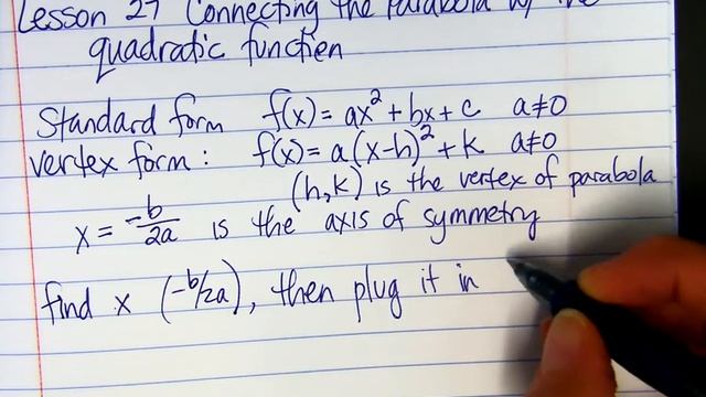 Connecting the Parabola with the Quadratic Function смотреть онлайн