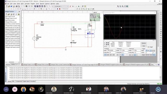 Power Electronics Lab 6a - Power Thyristor in Multisim and MATLAB Simulink смотреть онлайн