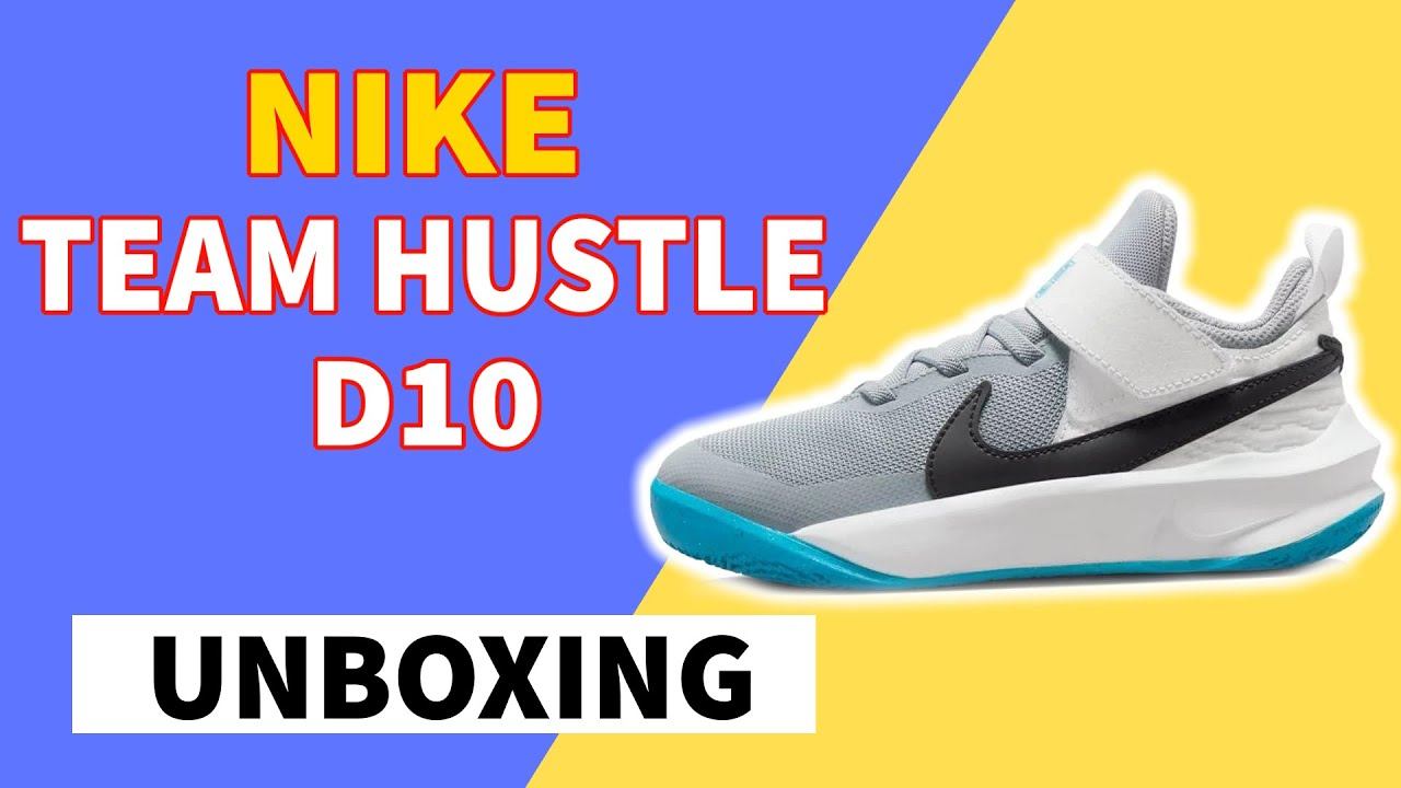 Nike Team Hustle D10 (PS) CS CW6736-104 Unboxing смотреть онлайн