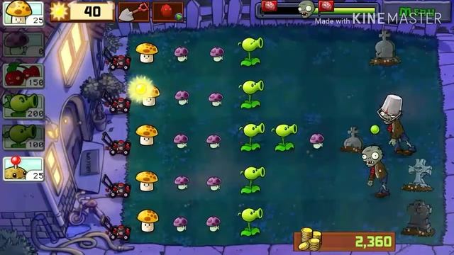 Plants Vs Zombies Прохождение #3(Ночька с зомби,Мини-Игра Zom Botanik) смотреть онлайн