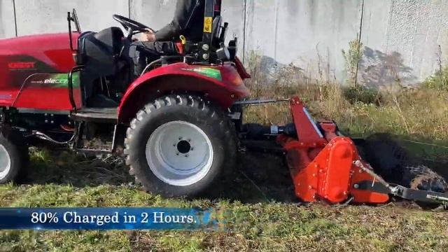 100% Electric Knegt Compact Tractor смотреть онлайн