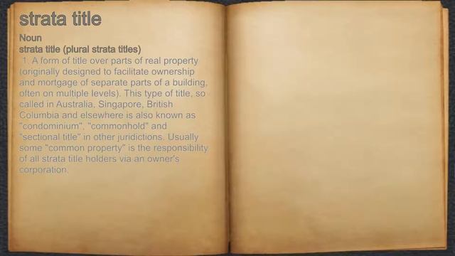 What does strata title mean? смотреть онлайн