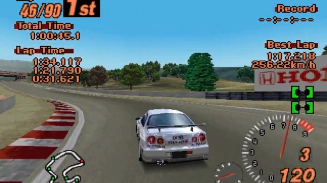 Gran Turismo 2: Laguna Seca Speedway Endurance Race - Skyline GT-R V-spec (R34) (R) - Laguna Seca смотреть онлайн