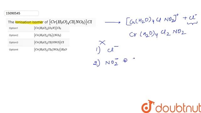 The ionisation isomer of `[Cr(H_(2)O)_(4) Cl (NO_(2))]Cl` смотреть онлайн