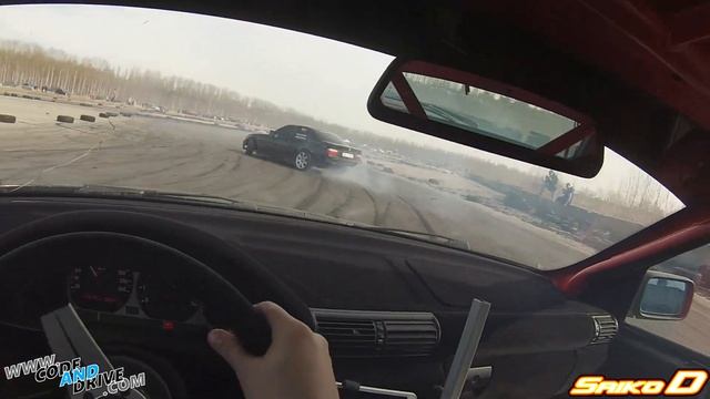 Drift pożyczonym Bmw E36 compact V8 смотреть онлайн