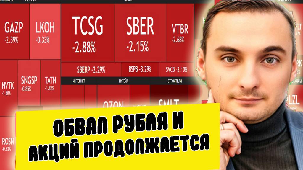 Обвал курса рубля! Курс доллара 106! Прогноз курса доллара. Обвал рынка акций. Инвестиции в акции. смотреть онлайн