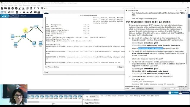 3.5.5 Packet Tracer - Configure DTP смотреть онлайн