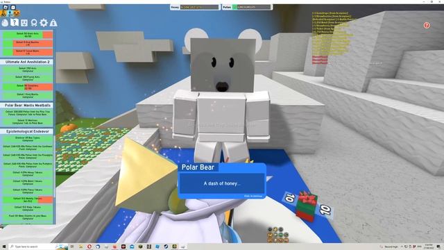 100 Polar Bear Quests! Roblox Bee Swarm Simulator смотреть онлайн