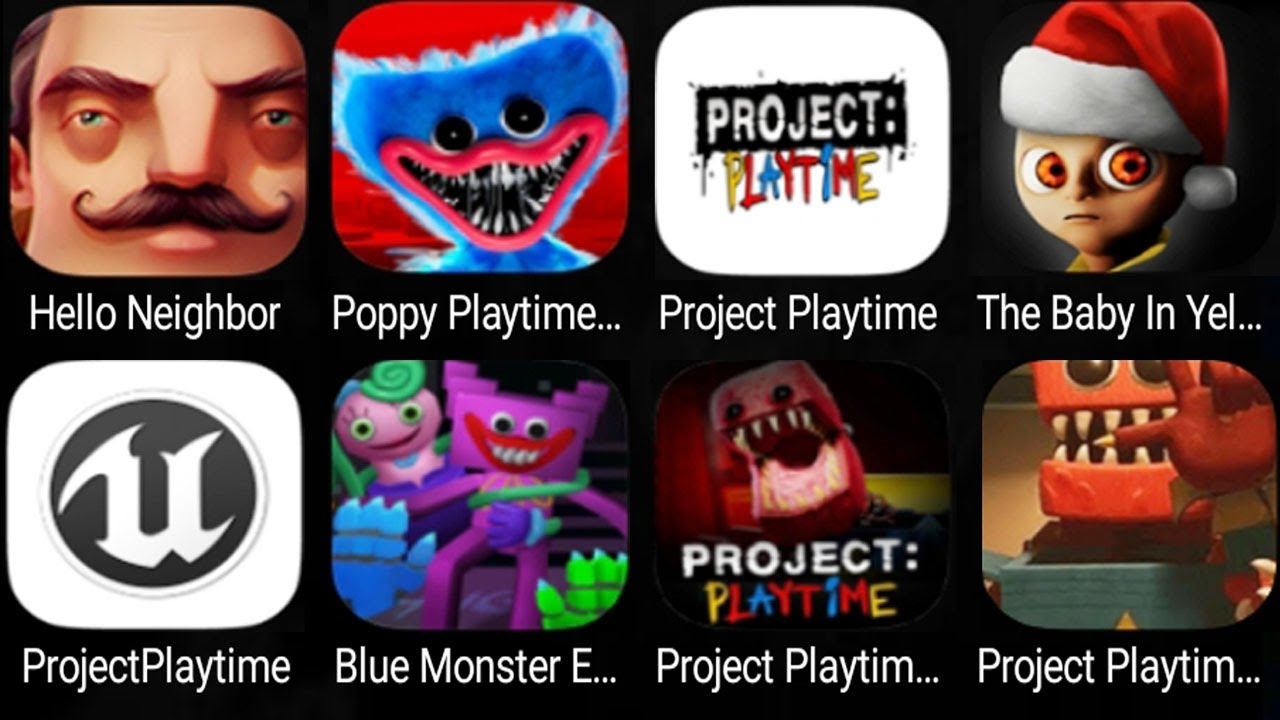 Poppy Playtime Mobile,Hello Neighbor,Project Playtime Mobile,The Baby In Yellow,Project Playtime Mo смотреть онлайн