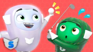 Мультики для детей. Супервизики - тренировке по гольфу (Серия №3). Мультики для малышей