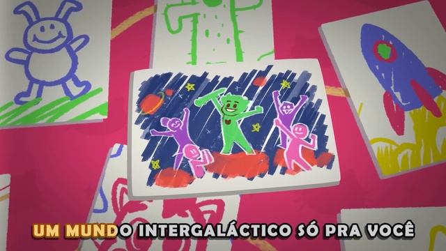 Universo Criança 🎵 Gato Galactico 🎸 | Clipe de música em Desenho Animado смотреть онлайн
