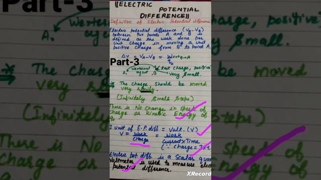Electric potential difference #electricity #education #science #physics #class10th #ohmlaw(part-3) смотреть онлайн
