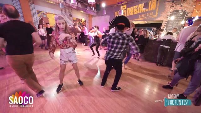 Mambo Brown and Eva Gluhovskaya Salsa Dancing at Rostov For Fun Fest (Russia), Friday 01.11.2019 смотреть онлайн