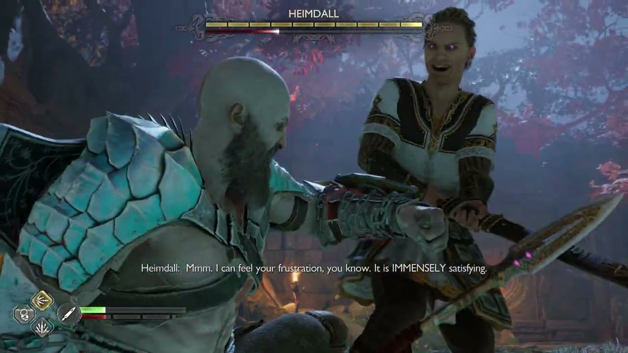 God of War Ragnarok - Creatures of Prophecy: Heimdall and Gulltoppr Bossfight (First Phase) Gamepla смотреть онлайн