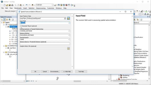 Regressing In ArcGis