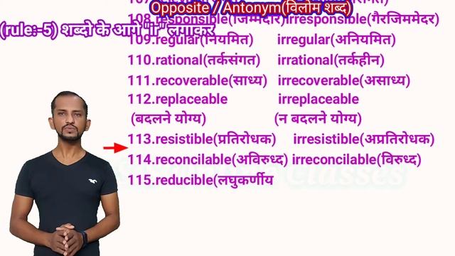 240+Opposite Word/Antonyms(विलोम शब्द)/ Changing Rules/ "English to Hindi meaning"in English Gramme смотреть онлайн